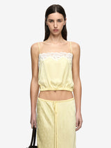 ZANA TOP - LEMON CREAM/IVORY