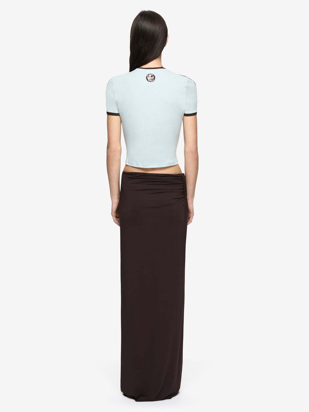 SOLARA TEE - SKY BLUE/CHOC