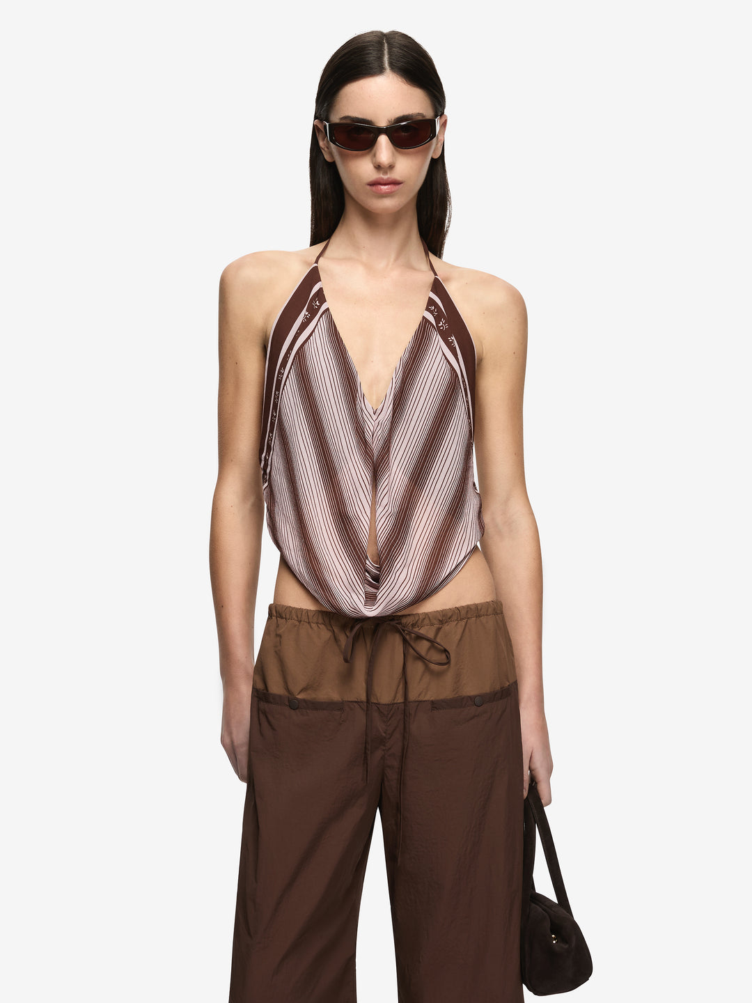 LANEY FOLD PANT - CHOC/COFFEE