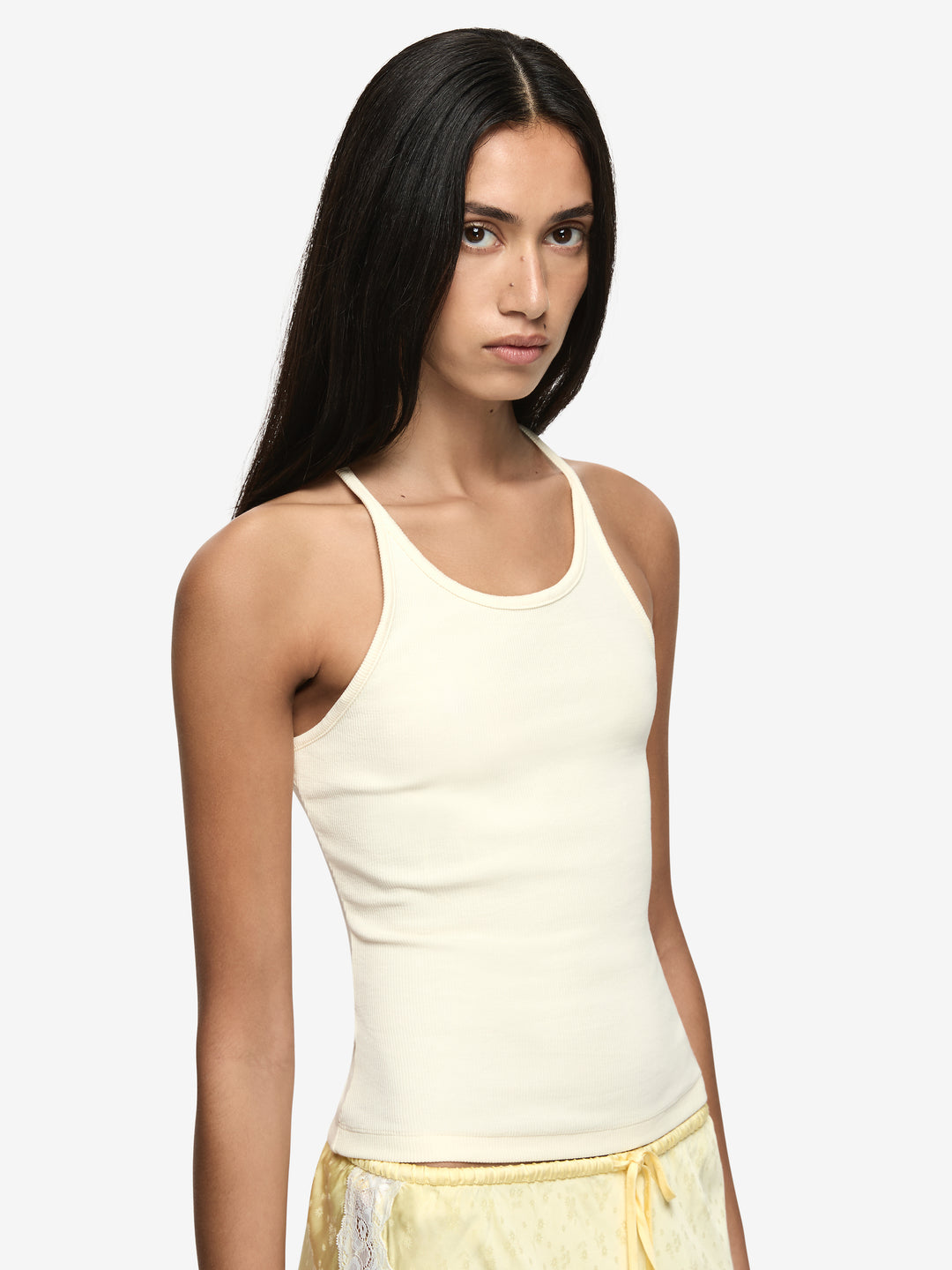 AZURI RACER BACK TOP - WHITE