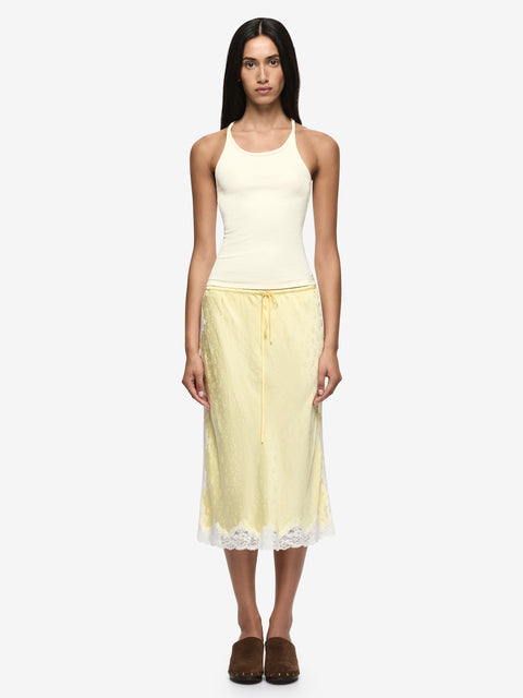 AZURI RACER BACK TOP - CHALK