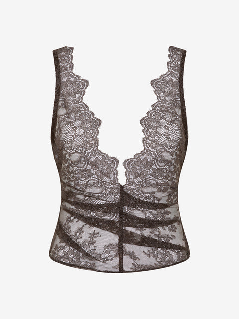 MARIKA TOP - COFFEE