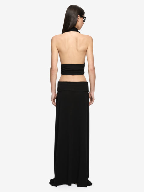 XENNA MAXI SKIRT - BLACK