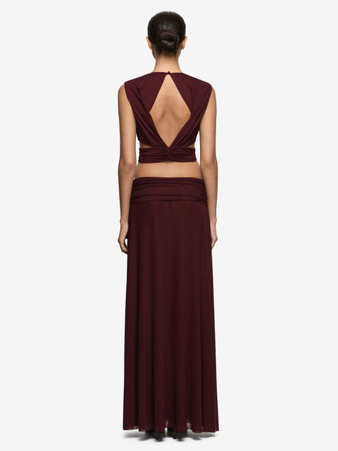 ZHARA V TOP - PLUM