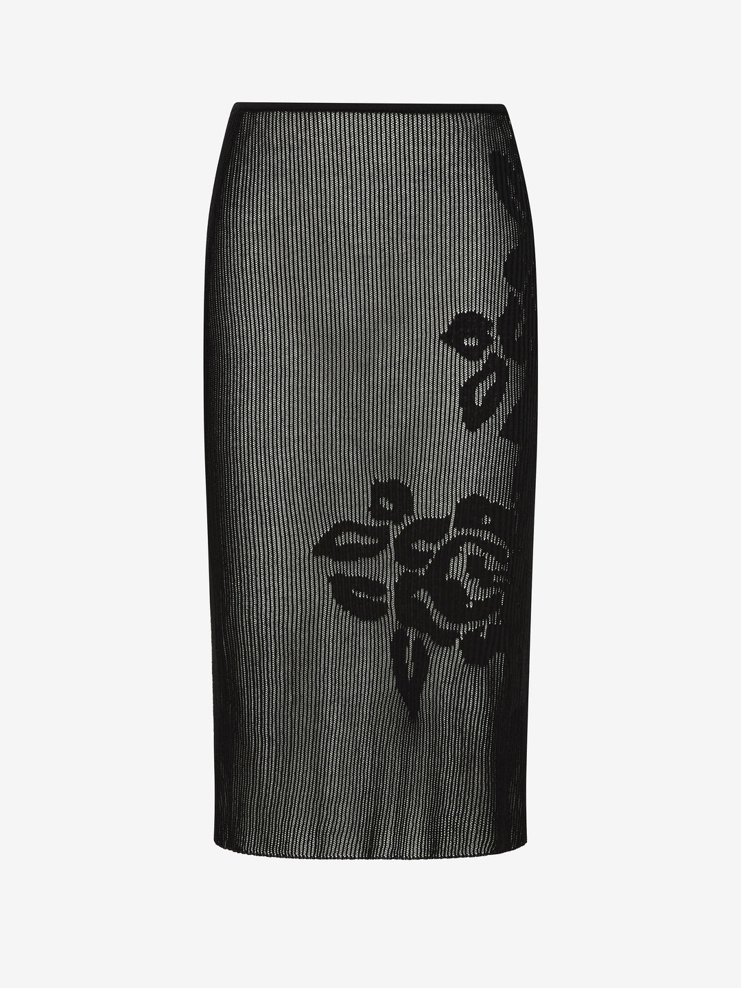KORALI MIDI SKIRT - BLACK/IVORY