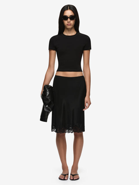 MAISON MIDI SKIRT - BLACK/BLACK