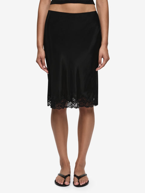 MAISON MIDI SKIRT - BLACK/BLACK