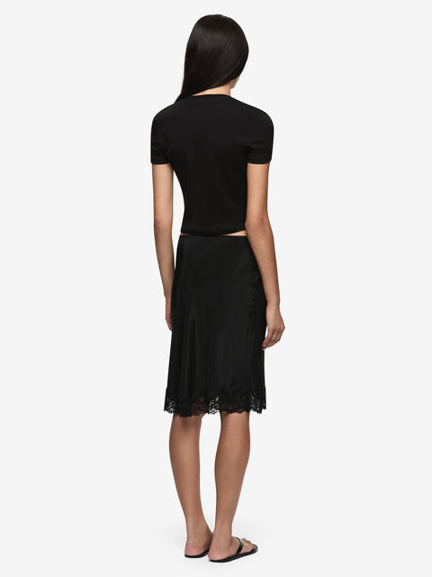 MAISON MIDI SKIRT - BLACK/BLACK