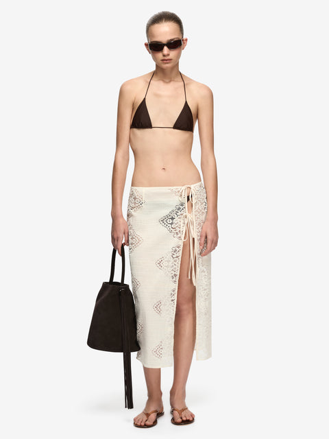 MARIETTA MIDI SKIRT - CREAM