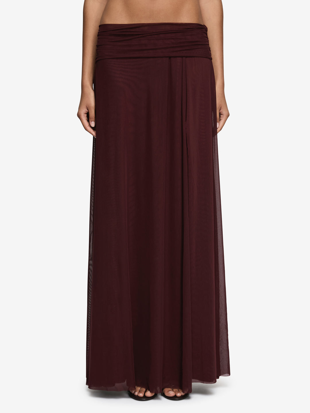 ZHARA MAXI SKIRT - PLUM