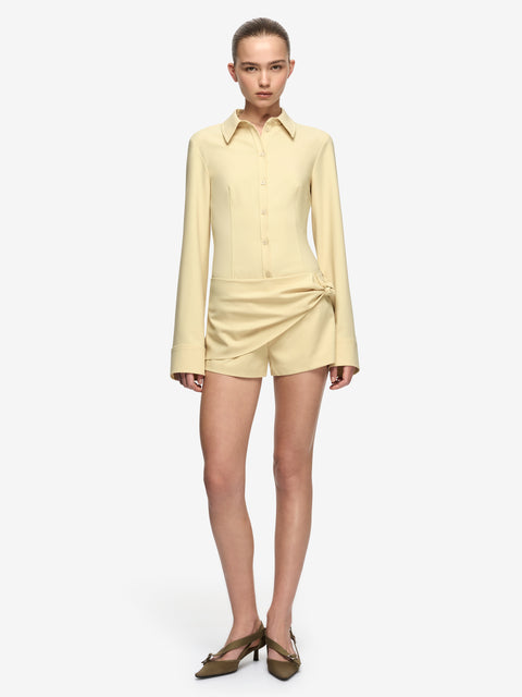 ELENORA MINI SKORT - STRAW