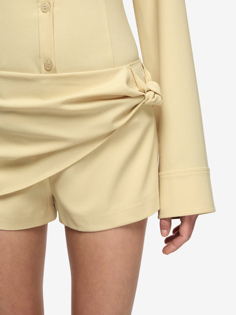 ELENORA MINI SKORT - STRAW