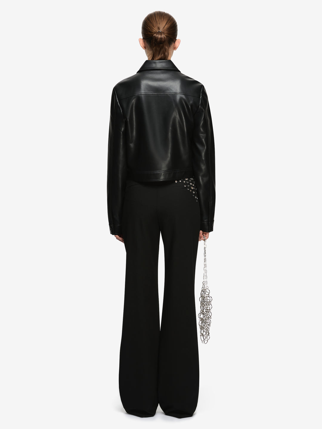 SAPHIRA CROPPED JACKET - BLACK