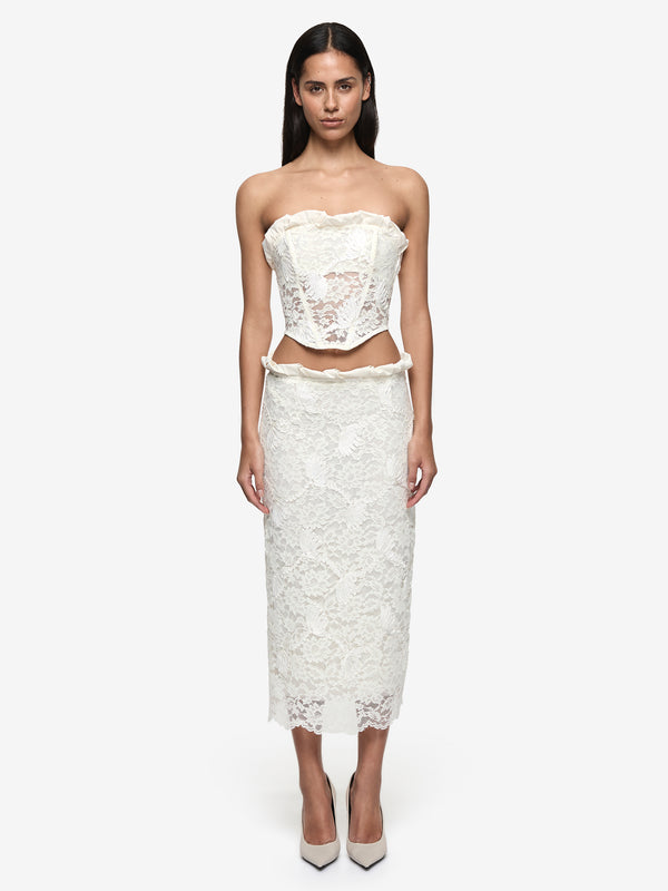 JULIET MIDI SKIRT - CANNOLI