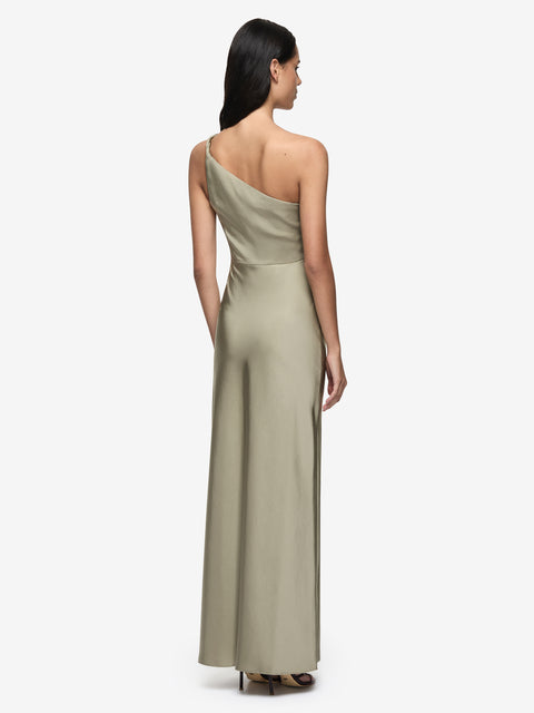 LUNETTA ASYM DRESS - SAGE