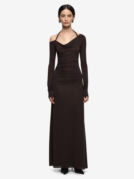 bec and bridge brown long sleeve dress Rent Annika Brown Long Sleeve Midi Dress - Bec & Bridge
