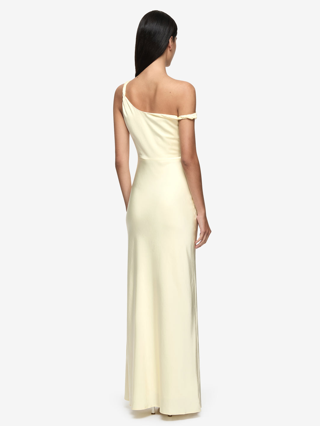 LUNETTA TWIST STRAP DRESS - ICE YELLOW