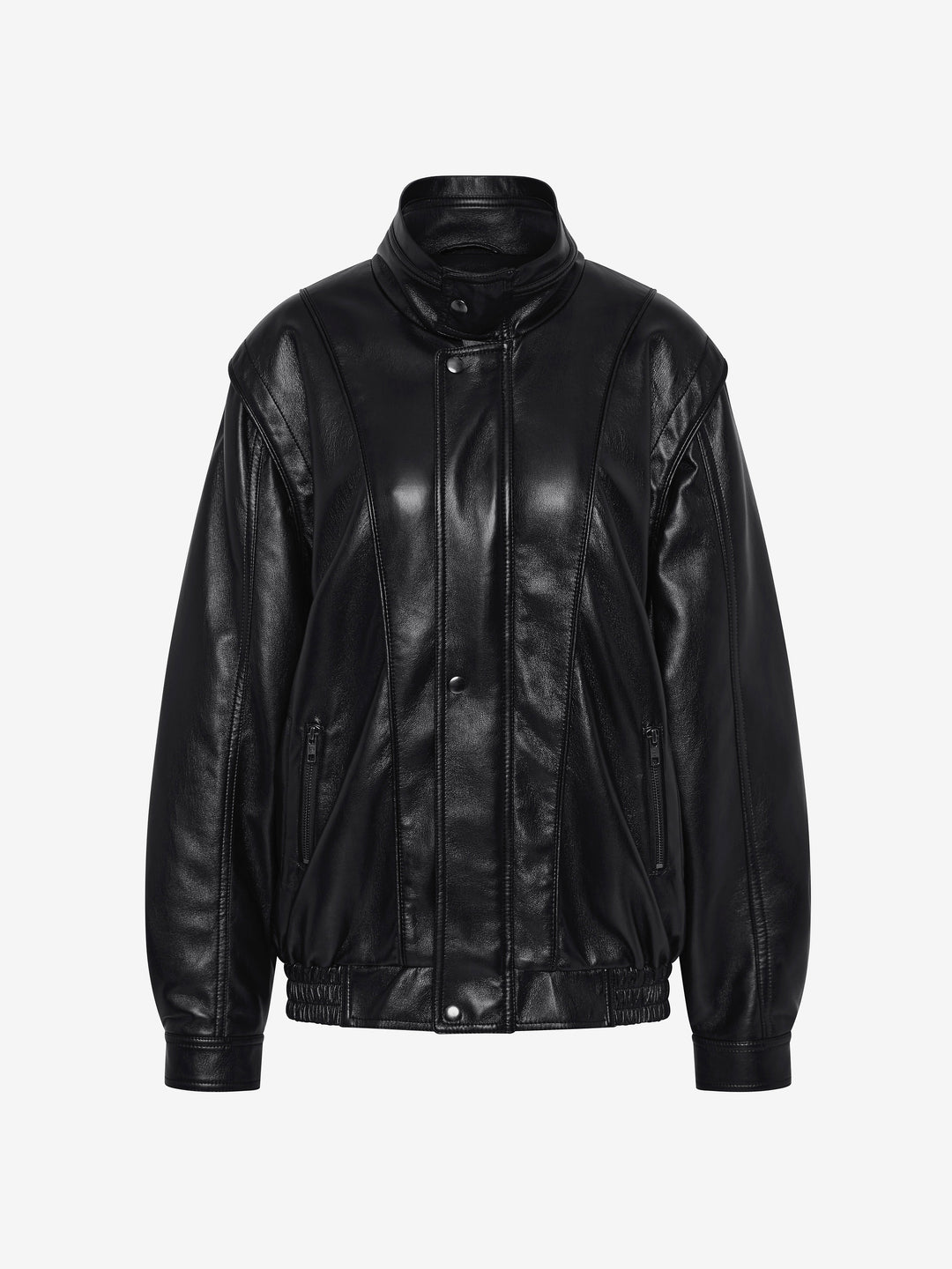 STEVIE LONGLINE JACKET - BLACK