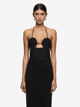 DELILA SPIRAL MAXI DRESS - BLACK