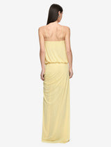 KORA BLOUSON MAXI DRESS - LEMON CREAM