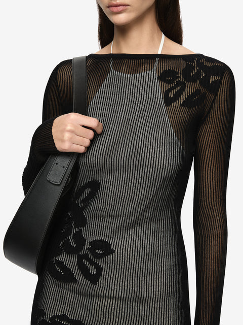 KORALI MINI DRESS - BLACK/IVORY