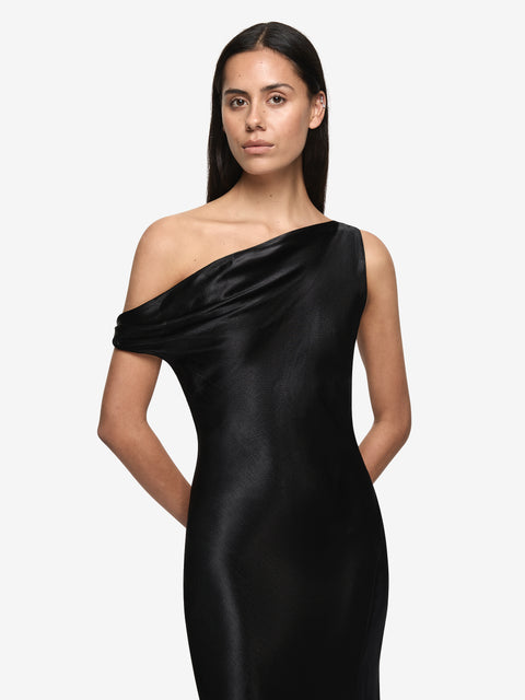 SOL ASYM DRESS - BLACK