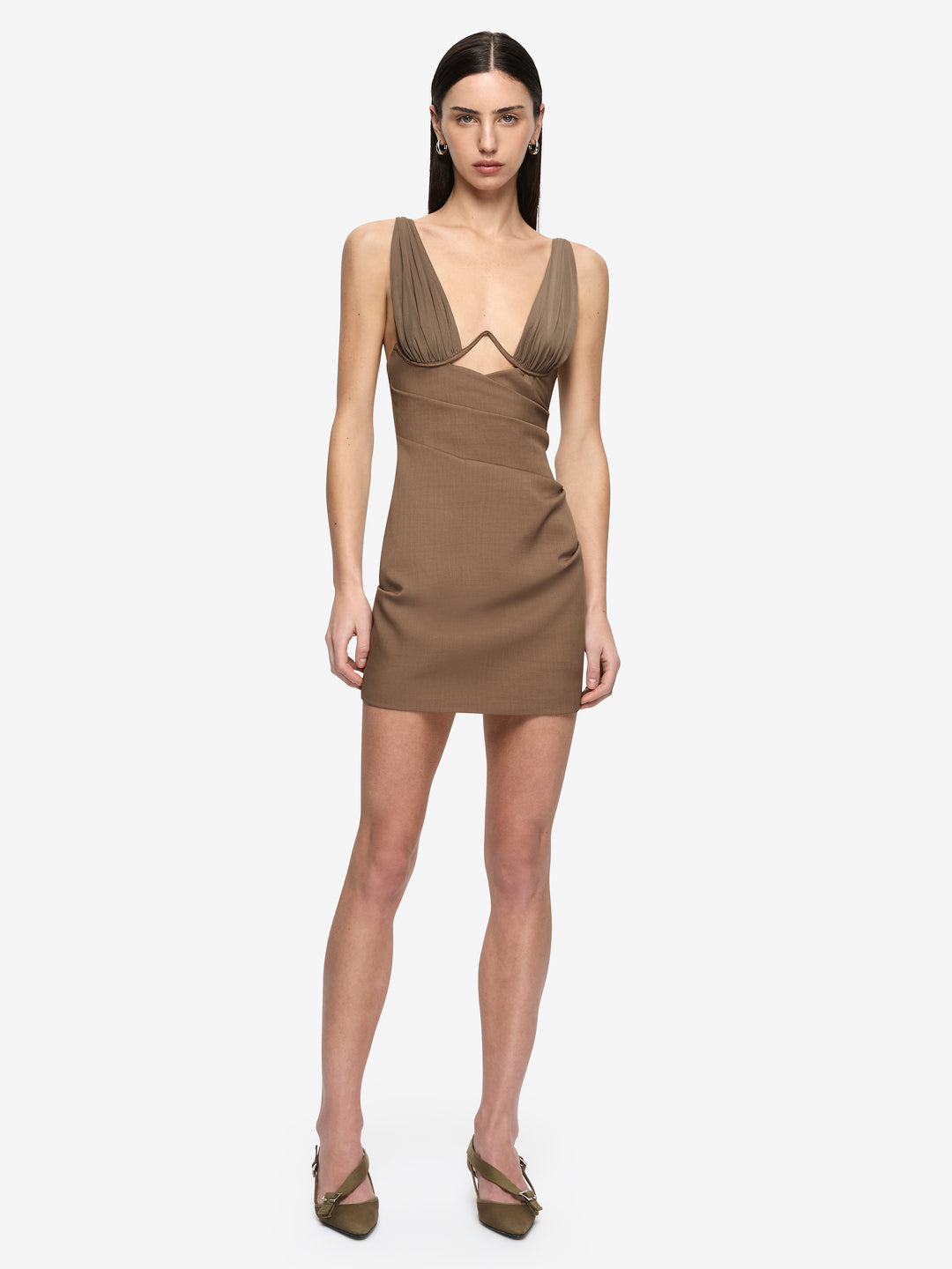 MALIK MINI DRESS - TAUPE
