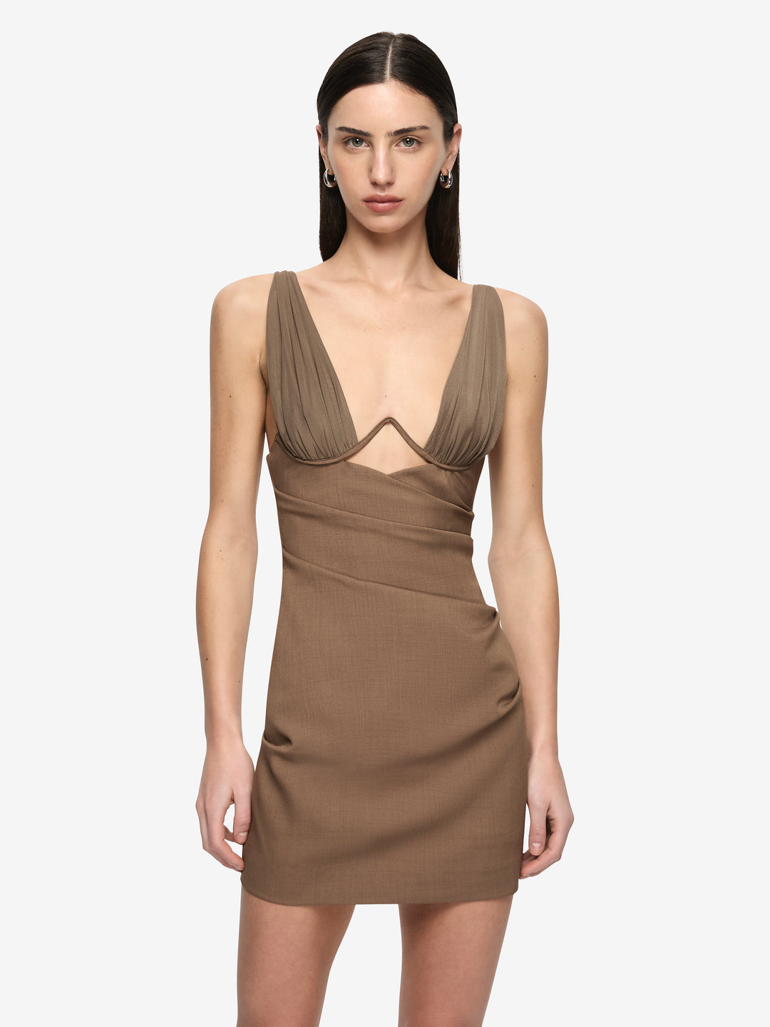 MALIK MINI DRESS - TAUPE
