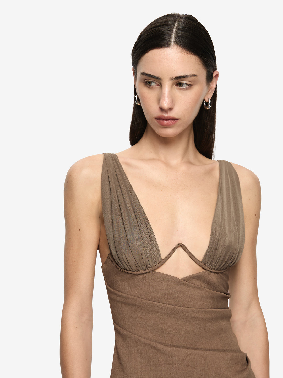 MALIK MINI DRESS - TAUPE