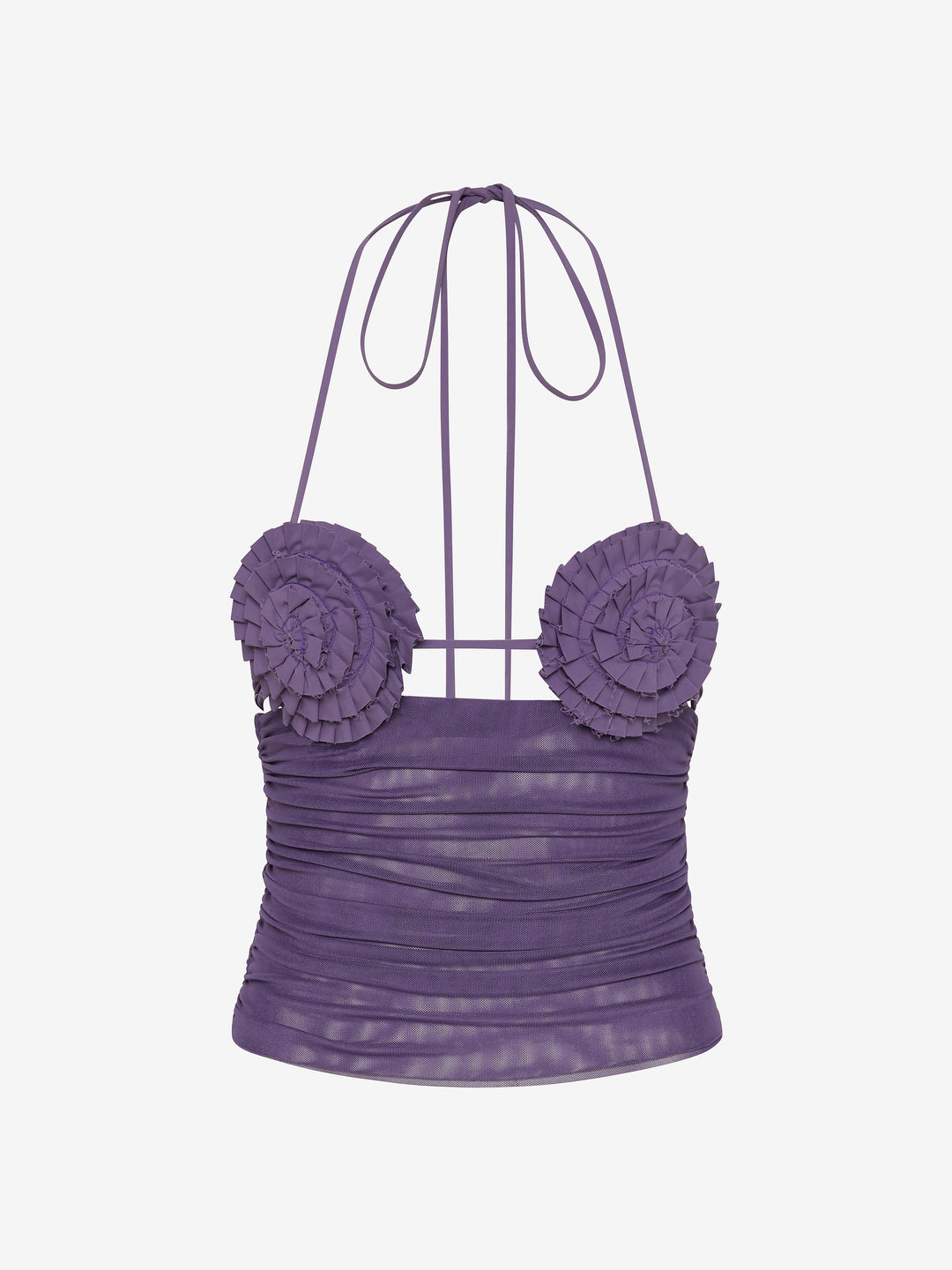 DELILA SPIRAL TOP - AMETHYST