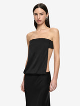 RENEE STRAPLESS MAXI DRESS - BLACK
