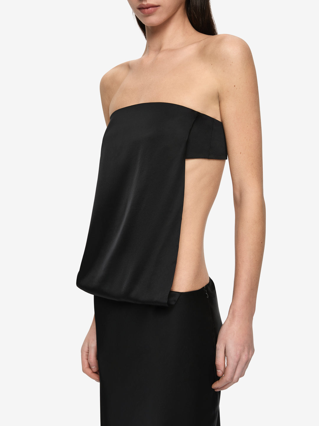 RENEE STRAPLESS MAXI DRESS - BLACK