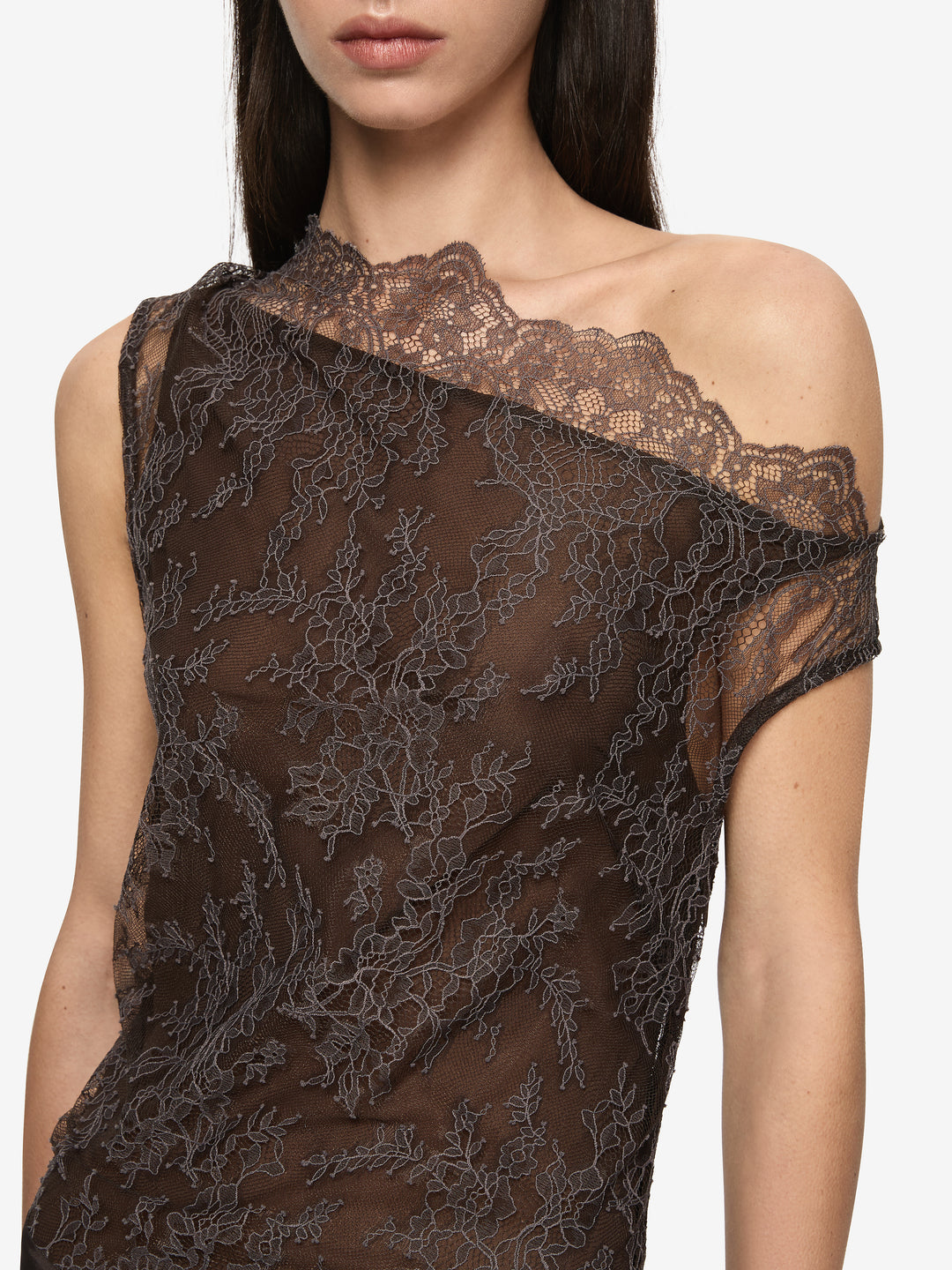 MARIKA ASYM DRESS - COFFEE