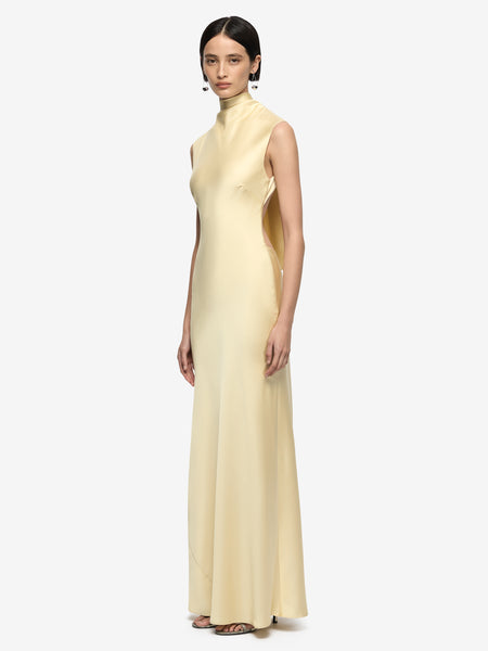 Moon Dance V Maxi Dress in Ivory