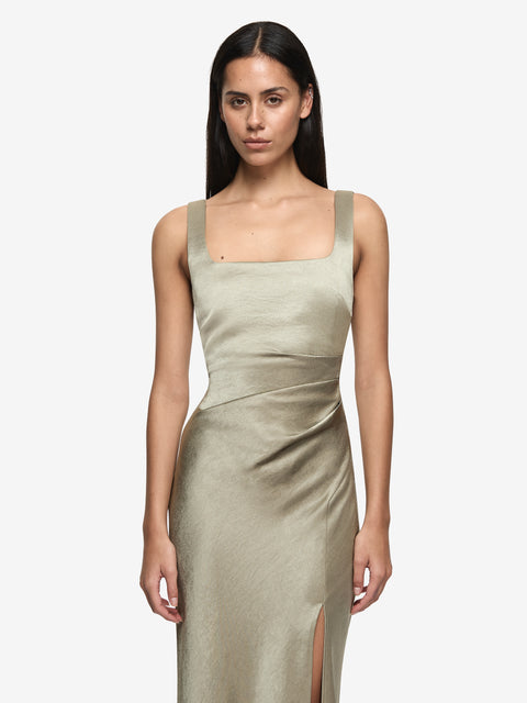 THE DREAMER SQUARE NECK DRESS - SAGE