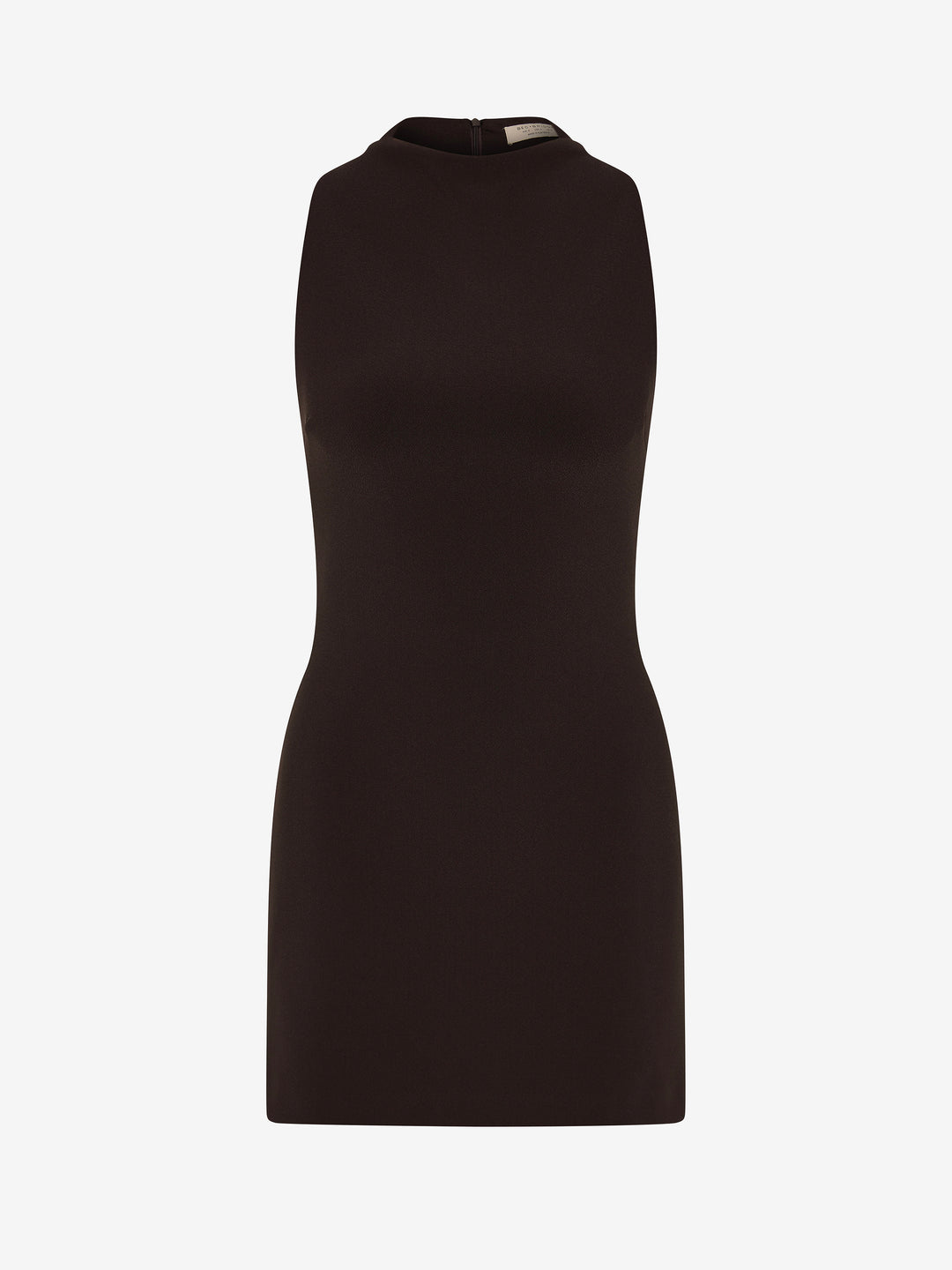 GEMMA RACER MINI DRESS - ESPRESSO