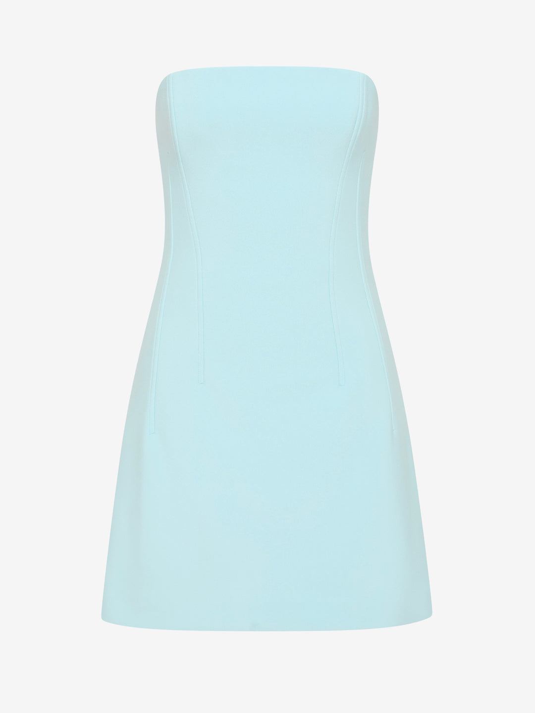 ROMEE STRAPLESS MINI DRESS - GLACIER BLUE