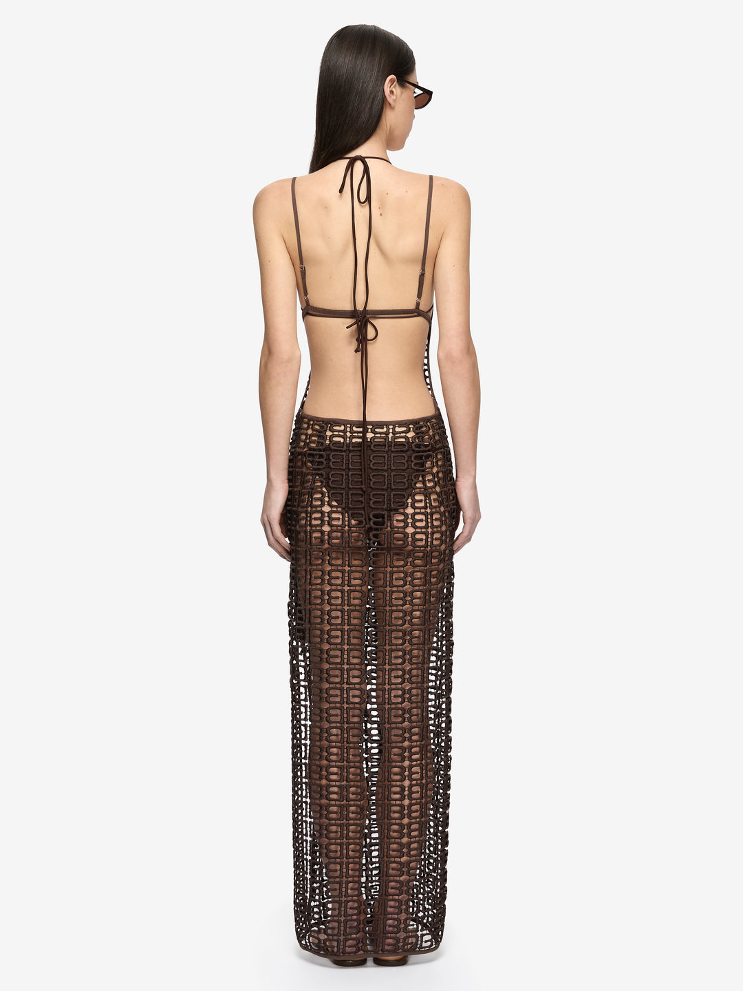 MYLOS MAXI DRESS - DARK CHOCOLATE
