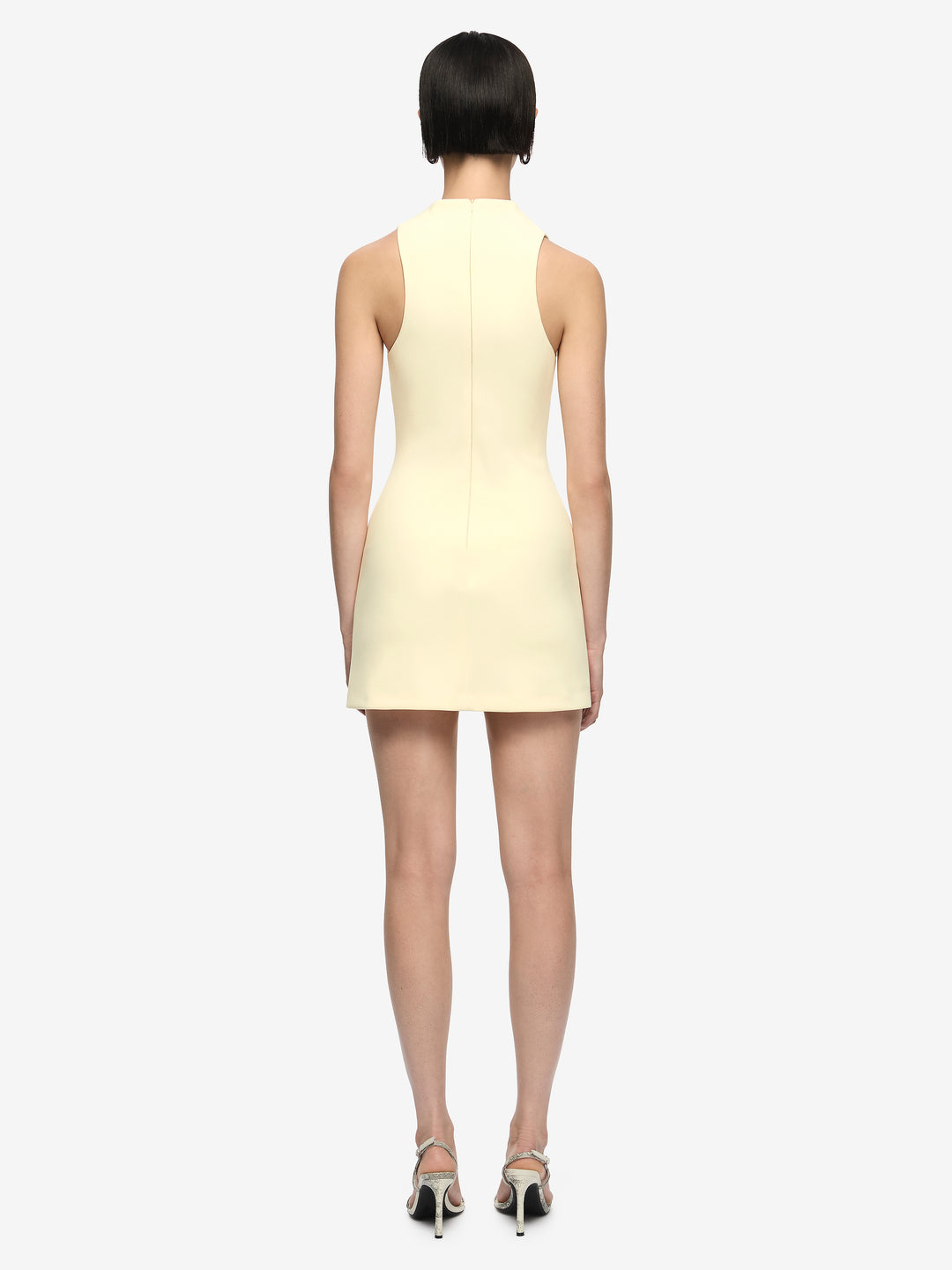 GEMMA RACER MINI DRESS - LEMON SORBET