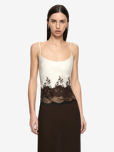 ORSINA SCOOP MAXI DRESS - BITTER CHOC/BUTTERCREAM