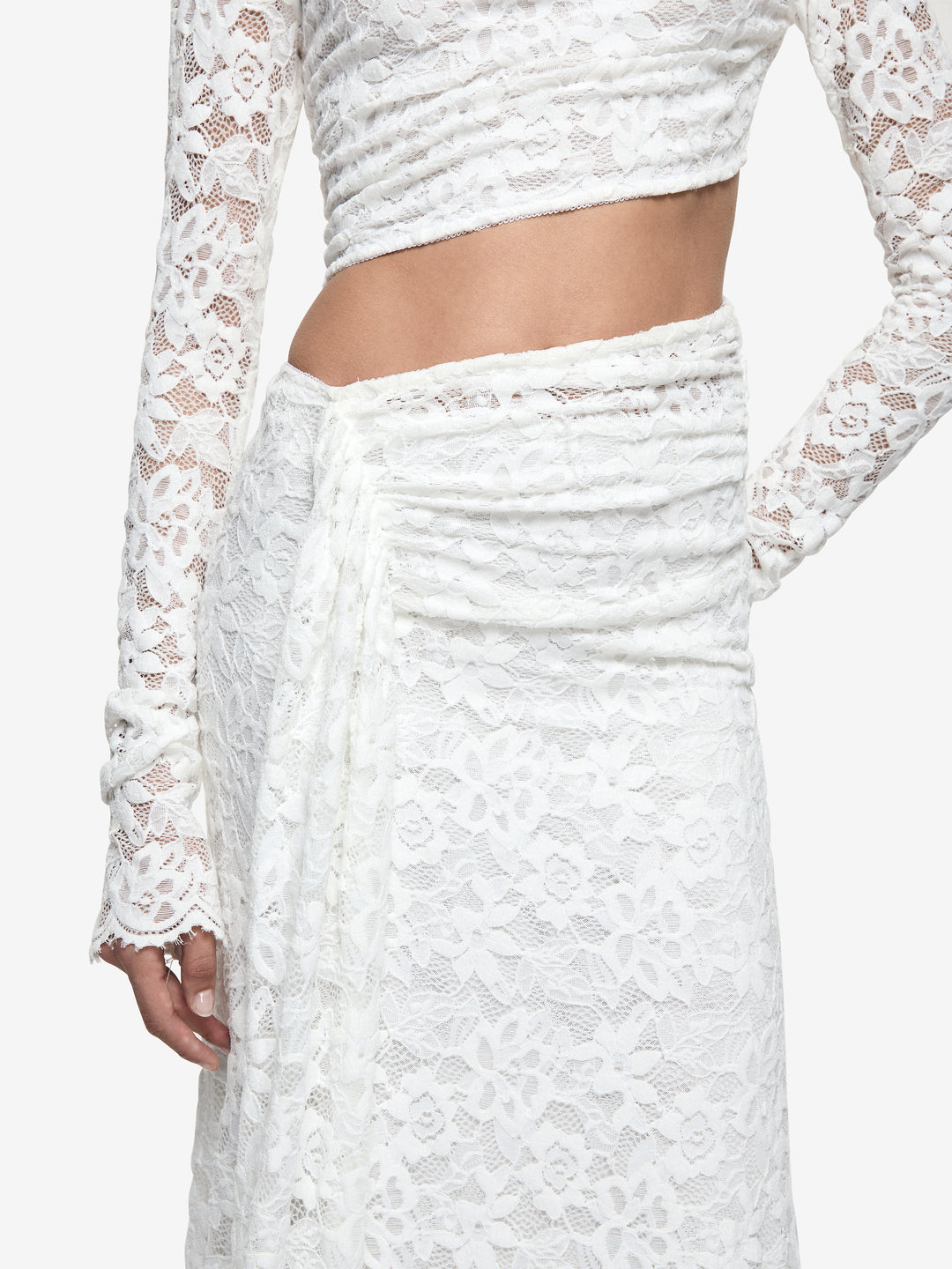 PINA LONG SLEEVE GOWN - IVORY