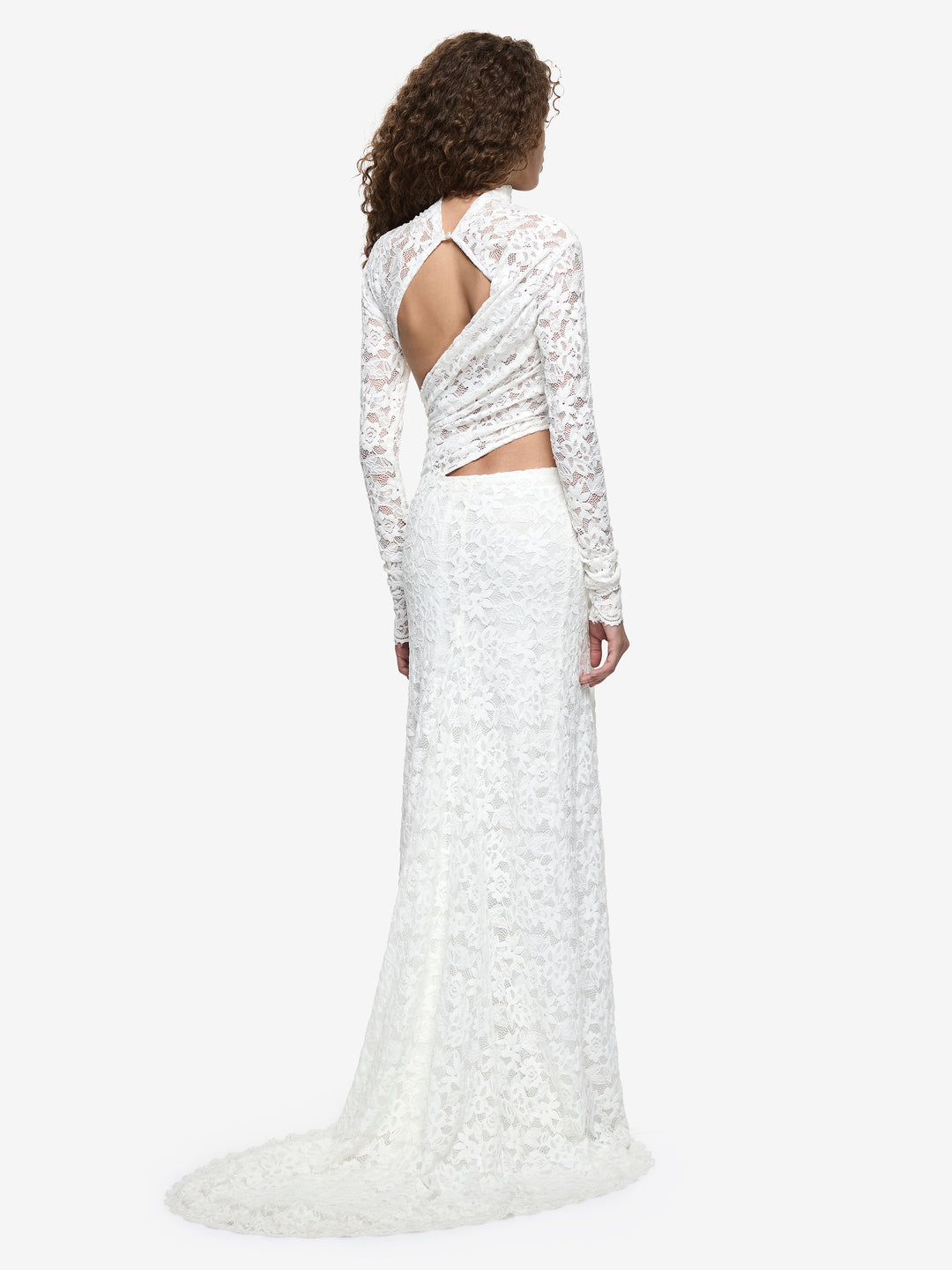PINA LONG SLEEVE GOWN - IVORY