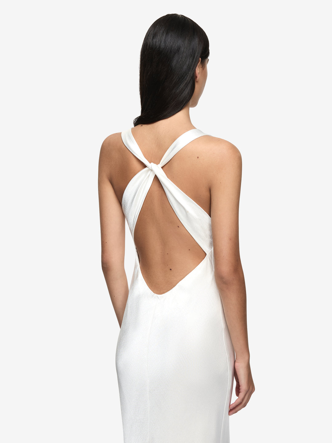 GIA HALTER MAXI DRESS - IVORY