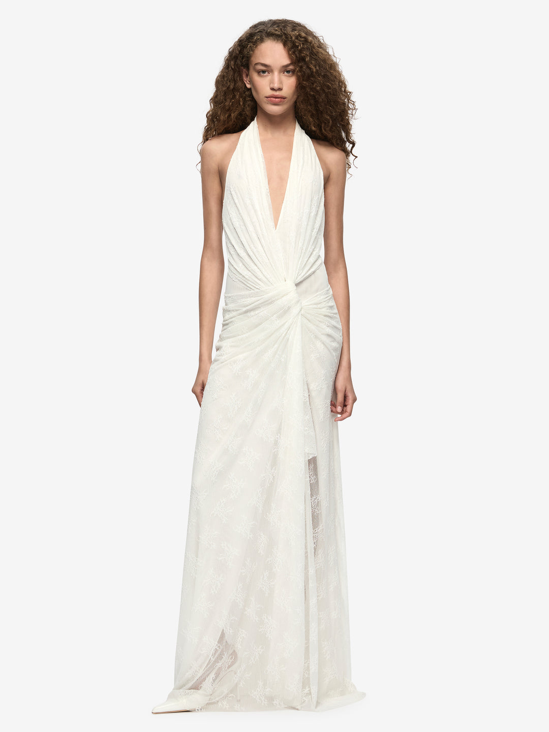ROSALIND DRAPE MAXI DRESS - IVORY