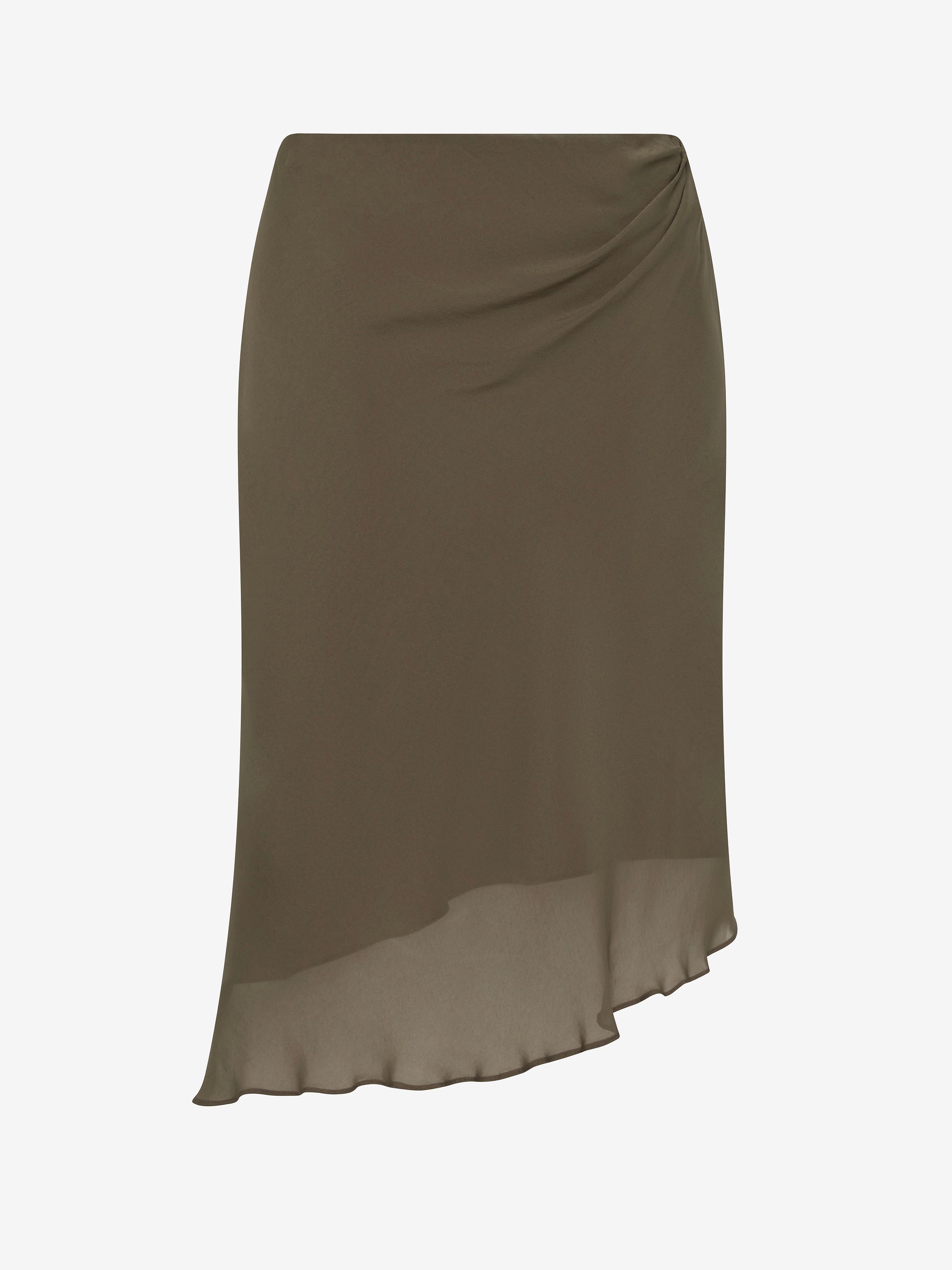 SAMANTHA ASYM SKIRT - TWIG – BEC + BRIDGE US