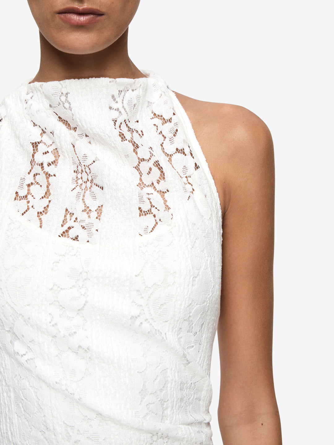 HENRIETTA HIGH NECK MAXI DRESS - WHITE BEC + BRIDGE US HENRIETTA HIGH NECK MAXI DRESS - WHITE BEC + BRIDGE US