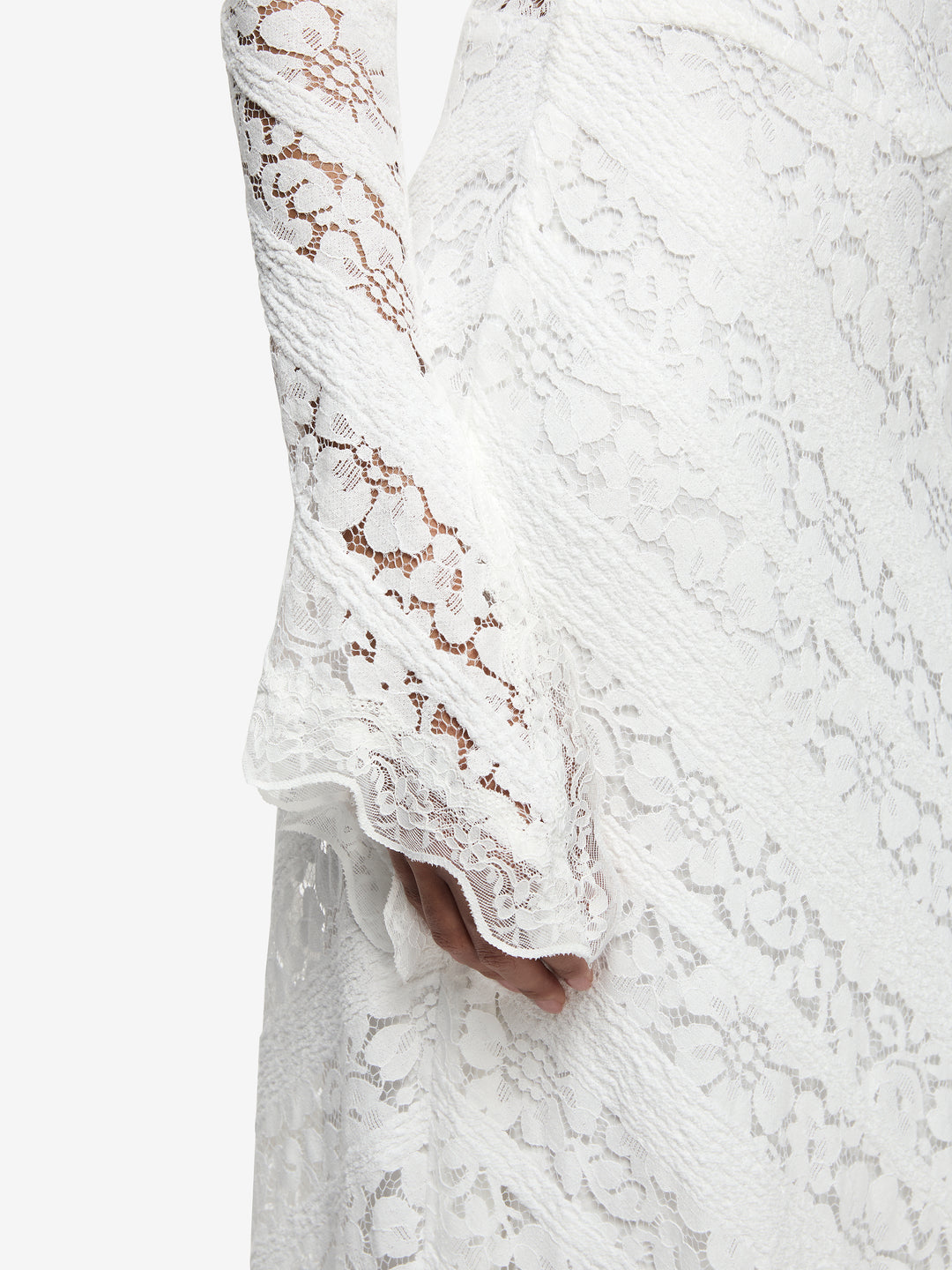 HENRIETTA LONG SLEEVE GOWN - WHITE