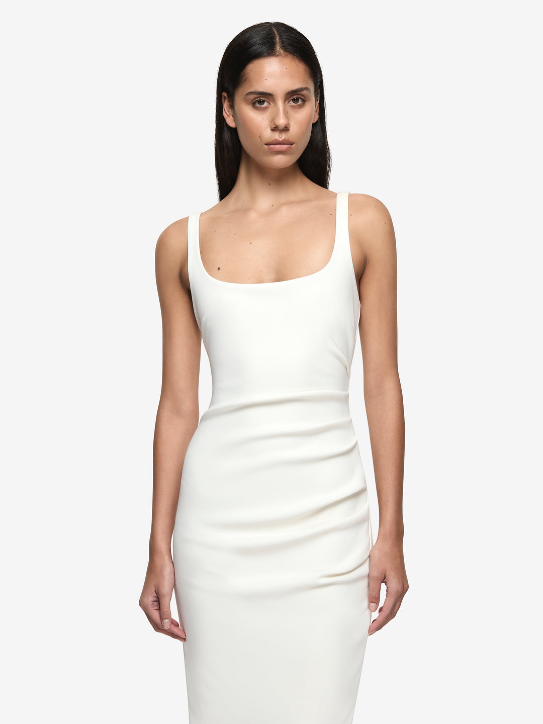 BE MINE SQUARE NECK DRESS - IVORY
