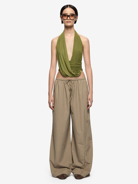 IRIS HALTER TOP  - FERN