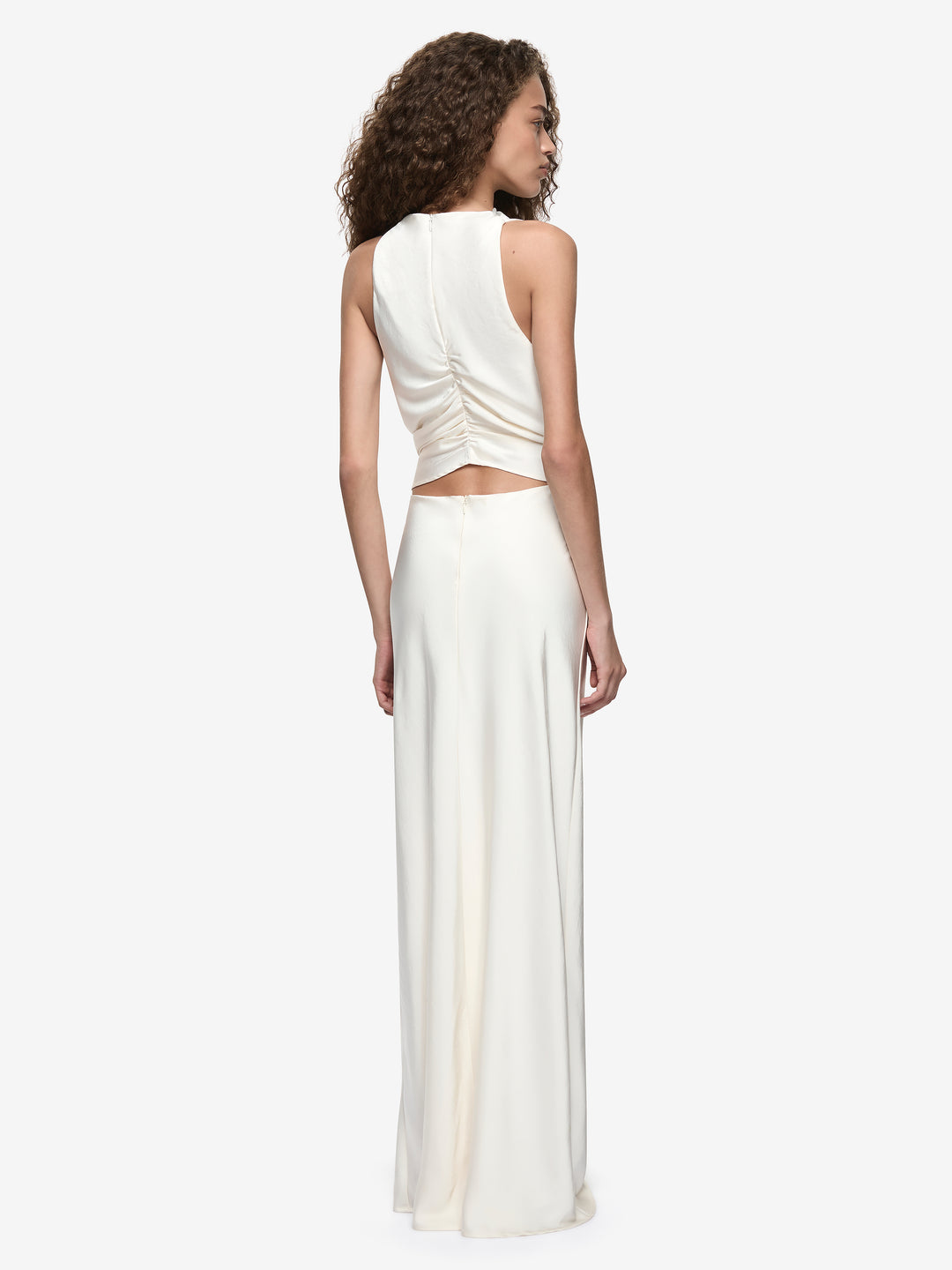 DAKOTA COWL NECK MAXI DRESS - CREAM